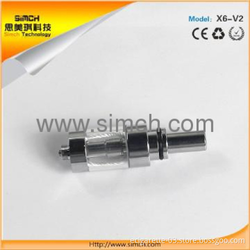 2013 Hot selling 510 thread atomizer e cigarette x6v2 starter kit
